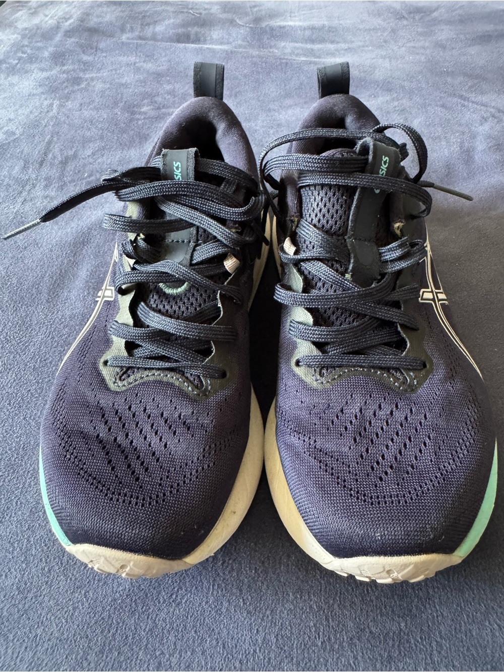 ASICS Women's Black with Mint Running Shoes